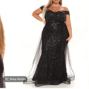 Black Sequin Dress